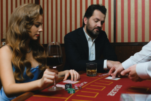 gamblers in casino